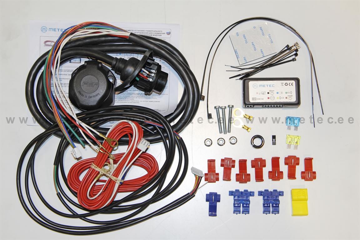 Trailer wiringkit, METEC, 13pin 